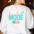 Teacher Mode Off Happy Last Day Of School Summer Break Men Women Women's Sweatshirt Back Print White