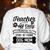 Teacher Off Duty Promoted To Stay At Home Dog Mom Tshirt Men Women Women's Sweatshirt Back Print White Teacher Off Duty Promoted To Stay At Home Dog Mom Tshirt Men Women Women's Sweatshirt Back Print White