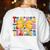 Teacher Pencil Coquette Bow Back To School Teacher Women's Sweatshirt Back Print White Teacher Pencil Coquette Bow Back To School Teacher Women's Sweatshirt Back Print White