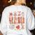 Teacher Thanksgiving Shirt Women One Thankful Teacher Fall Women's Sweatshirt Back Print White