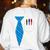 Teacher Tie & Pocket Protector Costume School Women's Sweatshirt Back Print White