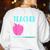 Teacher Of Tiny Humans Preschool Pre K Kindergarten Teacher Women's Sweatshirt Back Print White Teacher Of Tiny Humans Preschool Pre K Kindergarten Teacher Women's Sweatshirt Back Print White