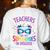 Teachers Are Just Superheroes In Disguise Back To School Women's Sweatshirt Back Print White Teachers Are Just Superheroes In Disguise Back To School Women's Sweatshirt Back Print White