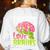 Teachers Love Brains Zombie Teacher Halloween Zombies Women's Sweatshirt Back Print White