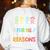 Teachers I Love My Job For All The Little Reasons Teacher Women's Sweatshirt Back Print White Teachers I Love My Job For All The Little Reasons Teacher Women's Sweatshirt Back Print White