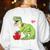 Teachersaurus Rex Dinosaur Like A Normal Teacher Saurus Women's Sweatshirt Back Print White Teachersaurus Rex Dinosaur Like A Normal Teacher Saurus Women's Sweatshirt Back Print White