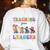 Teaching Future Leaders Otter Back To School Teacher Women's Sweatshirt Back Print White Teaching Future Leaders Otter Back To School Teacher Women's Sweatshirt Back Print White