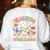 Teaching Future Leaders Teacher Back To School Cute Goose Women's Sweatshirt Back Print White