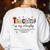 Teaching Is My Ministry God Christian Teacher Back To School Women's Sweatshirt Back Print White Teaching Is My Ministry God Christian Teacher Back To School Women's Sweatshirt Back Print White