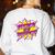 Teaching Is My Superpower Retro Comic Super Teacher Women's Sweatshirt Back Print White