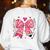 Teaching Is A Work Of Heart Pencil Bow Teacher Valentine Women's Sweatshirt Back Print White Teaching Is A Work Of Heart Pencil Bow Teacher Valentine Women's Sweatshirt Back Print White