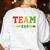 Team RSP RSP Teacher Kindergarten Teacher Women's Sweatshirt Back Print White
