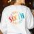 Team Sixth Grade Teacher Student Back To School 6th Grade Women's Sweatshirt Back Print White