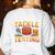 Test Day State Football Tackle Testing Day Sports Teacher Women's Sweatshirt Back Print White