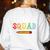 Testing Squad Costume Test Day Teacher Student School Women's Sweatshirt Back Print White