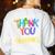 Thank You Teacher Appreciation Graduation Men Women Girls Kids Women's Sweatshirt Back Print White Thank You Teacher Appreciation Graduation Men Women Girls Kids Women's Sweatshirt Back Print White