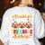 Thankful For My 3rd Grade Turkeys Thanksgiving Teacher Kids Women's Sweatshirt Back Print White Thankful For My 3rd Grade Turkeys Thanksgiving Teacher Kids Women's Sweatshirt Back Print White