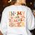 In My Thankful Teacher Era Cute Groovy Thanksgiving Teacher Women's Sweatshirt Back Print White In My Thankful Teacher Era Cute Groovy Thanksgiving Teacher Women's Sweatshirt Back Print White