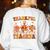 Thankful Teacher Retro Groovy Thanksgiving Fall Women Men Women's Sweatshirt Back Print White Thankful Teacher Retro Groovy Thanksgiving Fall Women Men Women's Sweatshirt Back Print White