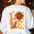 Thanksgiving Love Third Grade Teacher Turkey Autumn Fall Men Women Girls Kids Women's Sweatshirt Back Print White