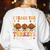 Thanksgiving Teacher I Teach The Cutest Turkeys In The Flock Women's Sweatshirt Back Print White