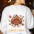 Thanksgiving Teacher Turkey Lets Eat Kids Punctuation Women's Sweatshirt Back Print White Thanksgiving Teacher Turkey Lets Eat Kids Punctuation Women's Sweatshirt Back Print White