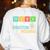 Think Like A Proton Stay Positive Science Teacher Women's Sweatshirt Back Print White Think Like A Proton Stay Positive Science Teacher Women's Sweatshirt Back Print White