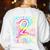 Tie Dye 2nd Grade Typography Team Second Grade Teacher Women's Sweatshirt Back Print White Tie Dye 2nd Grade Typography Team Second Grade Teacher Women's Sweatshirt Back Print White