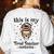 This Is My Tired Teacher Costume Skull Halloween Messy Bun Women's Sweatshirt Back Print White This Is My Tired Teacher Costume Skull Halloween Messy Bun Women's Sweatshirt Back Print White