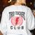 Tired Teachers Club Study Lover School Apparel Women's Sweatshirt Back Print White Tired Teachers Club Study Lover School Apparel Women's Sweatshirt Back Print White