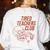 Tired Teachers Club Women's Sweatshirt Back Print White