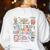 The Tired Teachers Department Retro Groovy Back To School Women's Sweatshirt Back Print White The Tired Teachers Department Retro Groovy Back To School Women's Sweatshirt Back Print White