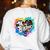 TK Teacher Transitional Kindergarten Heart Back To School Women's Sweatshirt Back Print White TK Teacher Transitional Kindergarten Heart Back To School Women's Sweatshirt Back Print White