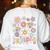 TK Vibes Back To School TK Girl Kid TK Team TK Teacher Women Women's Sweatshirt Back Print White
