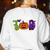 TOD Itinerant Teacher Of The Deaf Halloween ASL Interpreters Women's Sweatshirt Back Print White TOD Itinerant Teacher Of The Deaf Halloween ASL Interpreters Women's Sweatshirt Back Print White