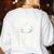 Today’s Good Mood Is Sponsored By Art Teacher Sun Tee Women's Sweatshirt Back Print White Today’s Good Mood Is Sponsored By Art Teacher Sun Tee Women's Sweatshirt Back Print White