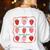 Transitional Kindergarten Is My Jam Strawberry TK Teacher Women's Sweatshirt Back Print White Transitional Kindergarten Is My Jam Strawberry TK Teacher Women's Sweatshirt Back Print White