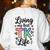 Transitional Kindergarten TK Teacher Women's Sweatshirt Back Print White Transitional Kindergarten TK Teacher Women's Sweatshirt Back Print White
