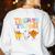 Trick Or Teach Cute Halloween Teacher Women's Sweatshirt Back Print White Trick Or Teach Cute Halloween Teacher Women's Sweatshirt Back Print White