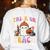Trick Or Teach Ghost Teacher School Halloween Men Women Women's Sweatshirt Back Print White