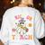 Trick Or Teach Groovy Teacher Halloween Retro Teacher Ghost Women's Sweatshirt Back Print White Trick Or Teach Groovy Teacher Halloween Retro Teacher Ghost Women's Sweatshirt Back Print White