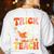 Trick Or Teach Halloween Shirt For Teacher Kids Floral Ghost Women's Sweatshirt Back Print White Trick Or Teach Halloween Shirt For Teacher Kids Floral Ghost Women's Sweatshirt Back Print White