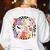 Trick Or Teach Retro Groovy Halloween Teacher Women's Sweatshirt Back Print White Trick Or Teach Retro Groovy Halloween Teacher Women's Sweatshirt Back Print White