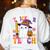 Trick Or Teach Teacher Pencil Ghost Halloween Teacher Women's Sweatshirt Back Print White Trick Or Teach Teacher Pencil Ghost Halloween Teacher Women's Sweatshirt Back Print White