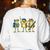 Trio Cute Frogs Welcome Back To School Teachers Girls Boys Women's Sweatshirt Back Print White Trio Cute Frogs Welcome Back To School Teachers Girls Boys Women's Sweatshirt Back Print White