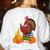 Turkey Reading Books Fall Thanksgiving Teacher Book Women's Sweatshirt Back Print White Turkey Reading Books Fall Thanksgiving Teacher Book Women's Sweatshirt Back Print White