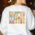 Twin Day Friends Teacher Twinning With My Bestie Matching Women's Sweatshirt Back Print White Twin Day Friends Teacher Twinning With My Bestie Matching Women's Sweatshirt Back Print White