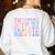 Twinning With My Teacher Bestie Teaching Partner Women's Sweatshirt Back Print White