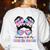Twinning With My Teacher Bestie Twin Day Friends Teacher Women's Sweatshirt Back Print White