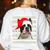 Ugly Xmas Sweater Santa Boston Terrier Dog Christmas For Men Women Kids Women's Sweatshirt Back Print White